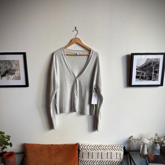 Athleta Sweaters - NWT Athleta Women's Light Weight Cardigan in Light Gray - Plus Size